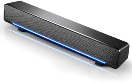 Wired Powerful Computer Speaker Bar Stereo Subwoofer Bass Surround Sound Box for PC Laptop Phone image 2