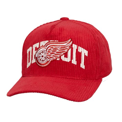 Casquette Detroit Red Wings Mitchell & Ness NHL snapback en velours côtelé