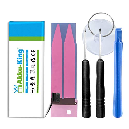 Akku kompatibel mit iPhone 5S - Li-Polymer 1590mAh - mit Öffnungswerkzeug/Klebestreifen