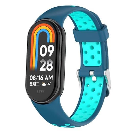 FTRONGRT Correa Compatible con Xiaomi Smart Band 10/10 NFC / 9/9 NFC / 8/8 NFC, TPU Silicona, Suave y Cómodo, Correa de Repuesto. Azul Verde Azulado
