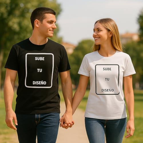 C&P Camiseta Personalizada, Manga Corta, 100% algodón, impresión de Calidad, Elige tu Talla y Color Ideal.