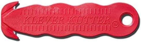 Klever Kutter KCJ-1R Safety Box Cutter, Red, 5 per Pack by Klever Kutter