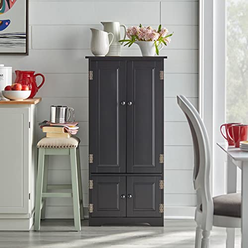 Simple Living Aston Tall Cabinet Antique Blue Painted - Thumbnail 2