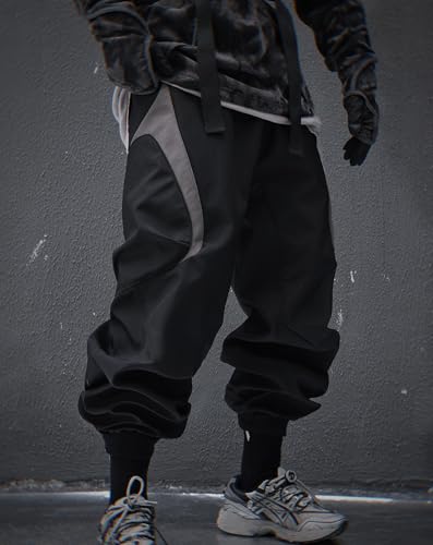 MFCT Men's Streewear Fashion Colorblock Cargo Pants2