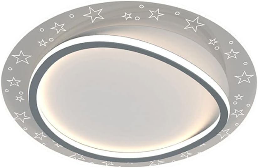 Chandelier Light, Modern Round Ceiling Light Fixture Dimmable Flush Mounted Ceiling Lamp Compatible with Living Room Bedroom Kitchen Gold Acrylic LED Ceiling Chandelier Compatible with Kid's Boys Gir