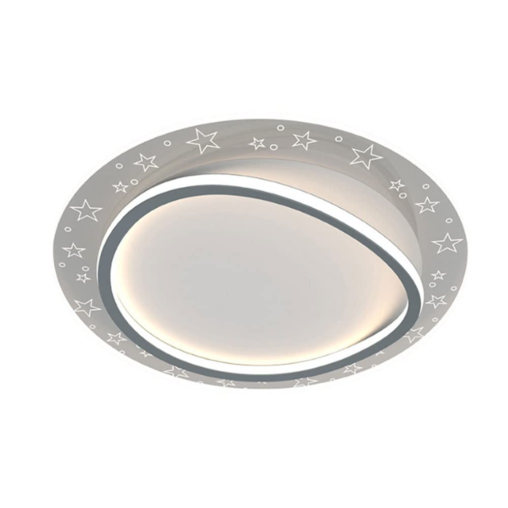 Chandelier Light, Modern Round Ceiling Light Fixture Dimmable Flush Mounted Ceiling Lamp Compatible with Living Room Bedroom Kitchen Gold Acrylic LED Ceiling Chandelier Compatible with Kid's Boys Gir