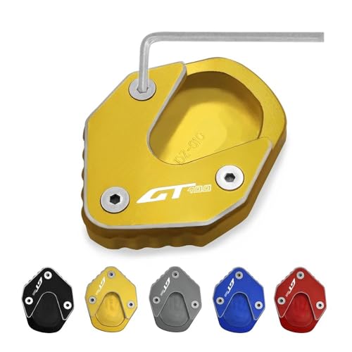 Support latéral moto CNC premium et extension de béquille pour 400GT - 2