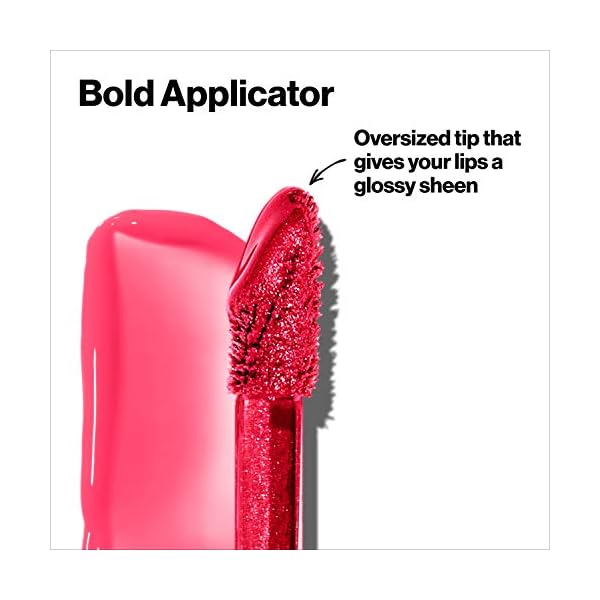 REVLON-Super-Lustrous-Lip-Gloss-Rosy-Future Revlon Super Lustrous The Gloss, Lip Gloss Makeup Stocking Stuffers for Women, Non-Sticky, High Shine Finish, 260 Rosy Future, 0.13 Oz