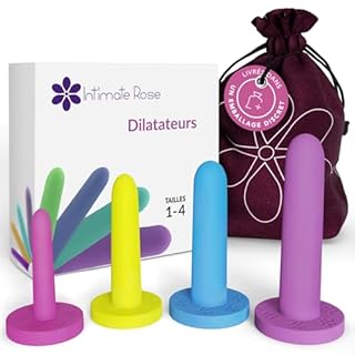Dilatateurs Vaginaux Taille 1–4 (4 Pièces) – Dilatateur Vaginal en Silicone Médical pour Thérapie Intime Douce et Rééducation du Plancher Pelvien