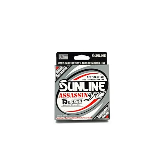 Sunline 63042306 4594-0112 Assassin FC 15Lb Fishing Equipment, 15 lb