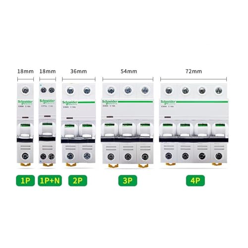 Disjoncteur électrique iC65N 4p Type C 63A pour tableau modulaire - 3