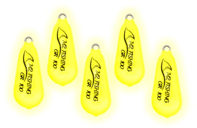 5X PIOMBI Pera Giallo EXTRAFOSFO EXTRAFLUORESCENTE SURFCASTING BOLENTINO … (Gr. 100, Giallo extrafosfo)