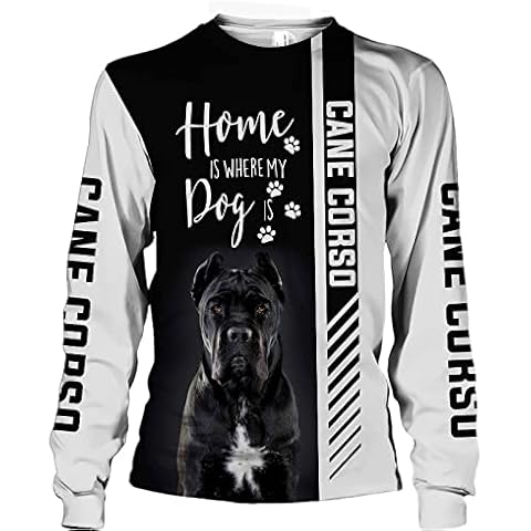 WXXGY Hoodies Jackets T-Shirt Trousers Shorts Cardigan Thin 3D Cane Corso Print Pullover Men & Women Casual Polyester Sweatshirt Soft Material / A3 / Large Cover