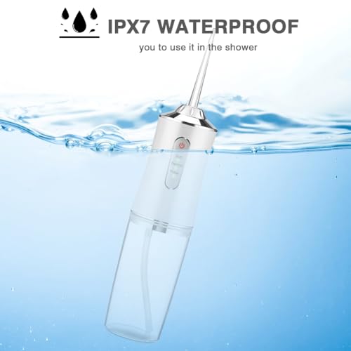 Wireless Oral Irrigator, 300 ml, 4 Nozzles, Interdental Cleaner, Mouth Irrigator, Travel IPX7 Waterproof, USB, Rechargeable - Image 4