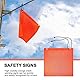 Yuikome 6 StüCke 18X18 Gittergewebe Sicherheits Flaggen Orange Warnen Flagge Bungee Sicherheits Flagge Gute Sichtbarkeit Wetterfeste Flagge mit ÖSen