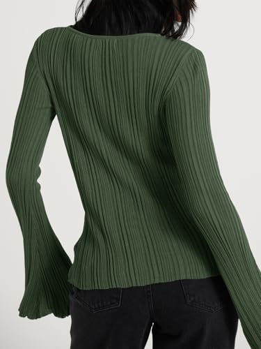 Cicy Bell Womens Bell Long Sleeve Knit Tops Lightweight Pullover Sweaters 2025 Trendy Going Out Fall Winter Fashion Outfits4