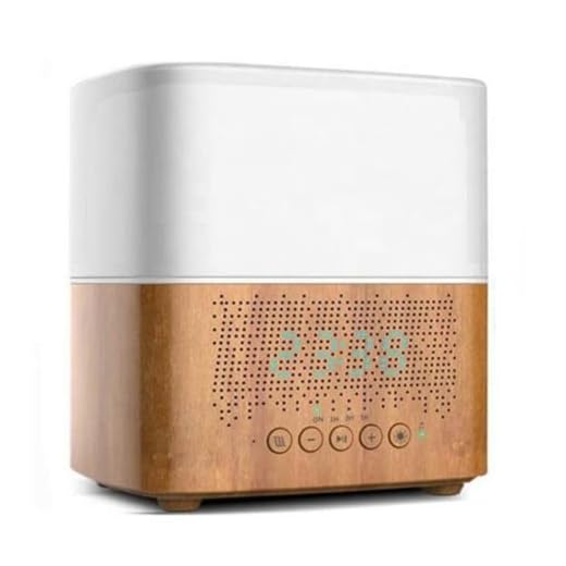 Umidificador Difusor de Aromas Purificador Ar Elétrico 300ml Led 7 Cores Difusor de Óleos Essencial Abajur BAnpinSH(M1)