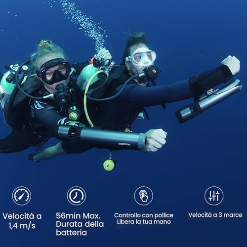 Subnado Doppelmotor-Handgriffhalterung + Subnado Unterwasser-Scooter 2er-Pack mit 2 Handgriffen, 2 Armhalterungs-Kits und 2 Zubehör-Montageringen
