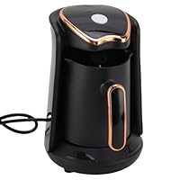 Oreilet Türkische Kaffeemaschine, 600 W elektrische Türkische Kaffeemaschine mit Anti Überlauf Anti Trockenverbrennung, 4 Tassen Tragbare Heiße Getränkehersteller für (EU -Stecker 220 V)