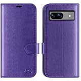 Picture of OCASE Compatible with Google Pixel 8A Wallet Case, PU Leather Flip Folio Case with Card Holders RFID Blocking Kickstand [Shockproof TPU Inner Shell] Phone Cover 2024 (Purple)