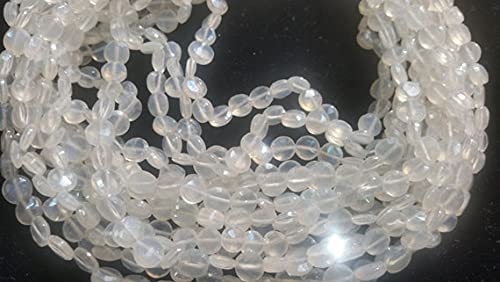 Chalcédoine facettée en forme de pièce Mystic LKBEADS de 5,5mm pour création de bijoux