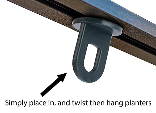 Green House Twist Clips [100 Pack] for Inside Greenhouses for hanging anchors from glazing bar channels or insulation clips (100) - 2