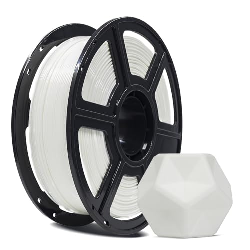 Image of FLASHFORGE 3D Printer Filament, PLA PRO Filament 1.75mm, 1KG Spool (2.2lbs), Dimensional Accuracy + /- 0.02mm for FDM 3D Printers, Better Tenacity & No Knotting (White)