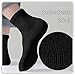 Kids Ankle Socks Boys Cushioned Athletic Short Socks Girls Cotton Quarter Sock 10-14 Years Youth Sports 10 Pairs(Black, L)