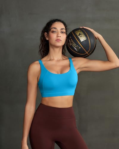 Image of RUNNING GIRL Sports Bra for Women High Support, Molded Cup Supportive High Impact Sports Bras with Sewn in Pads