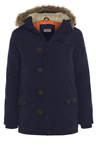 SS7 - Abrigo - Parka - Manga Larga - para niño Azul azul marino