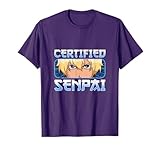 Funny Anime Merch for Teen Boys and Weebs - Certified Senpai T-Shirt