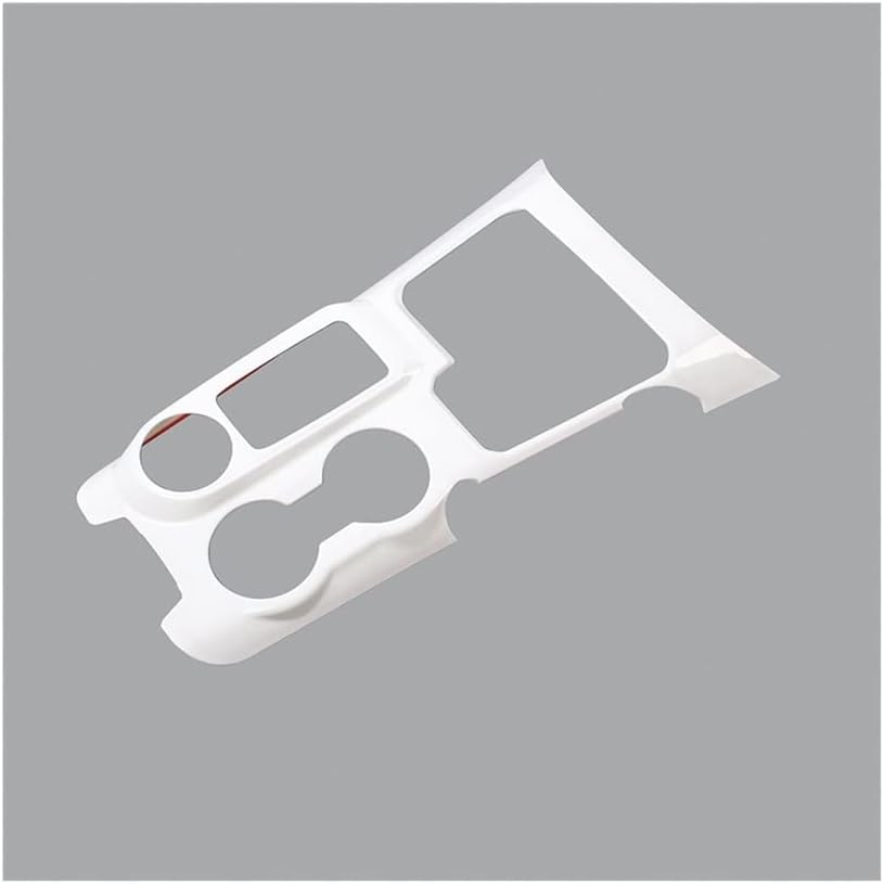 ABS Carbon Fiber Stickers Compatible with Ford Bronco 2021 2022 Gear Decoration Cover Car Accessories (Color : White)