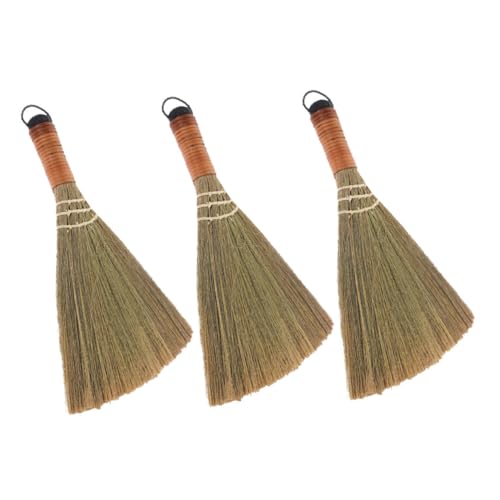 Unomor Fireplace Broom for Cleaning Mini Whisk Broom Set for Home Office and Car Soft Bristles