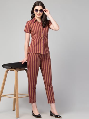 Image of ZUVINO Co Ord Set for Women Co Ord Set || Stylish Office Formal Wear || Cotton Co Ord Set for Summers.