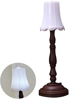7.4'' Miniature Lamps for Dollhouse Dollhouse LED Lighting,Doll House Miniature Lamp,Mini LED Desk Light with Dollh Battery,