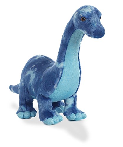 Aurora® Ferocious Dinos & Dragons Brachiosaurus Stuffed Animal - Prehistoric Fun - Cuddly Companions - Blue 16 Inches
