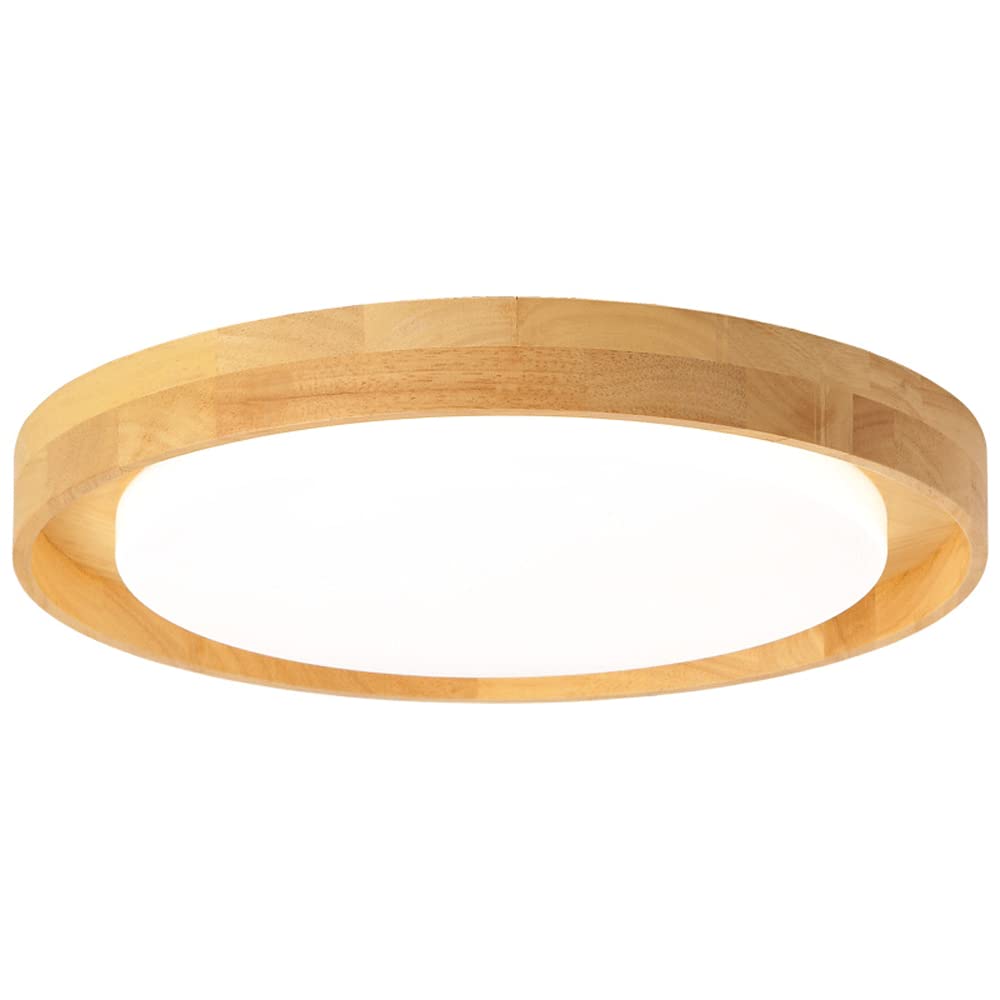 Lámpara de techo de iluminación minimalista japonesa de madera