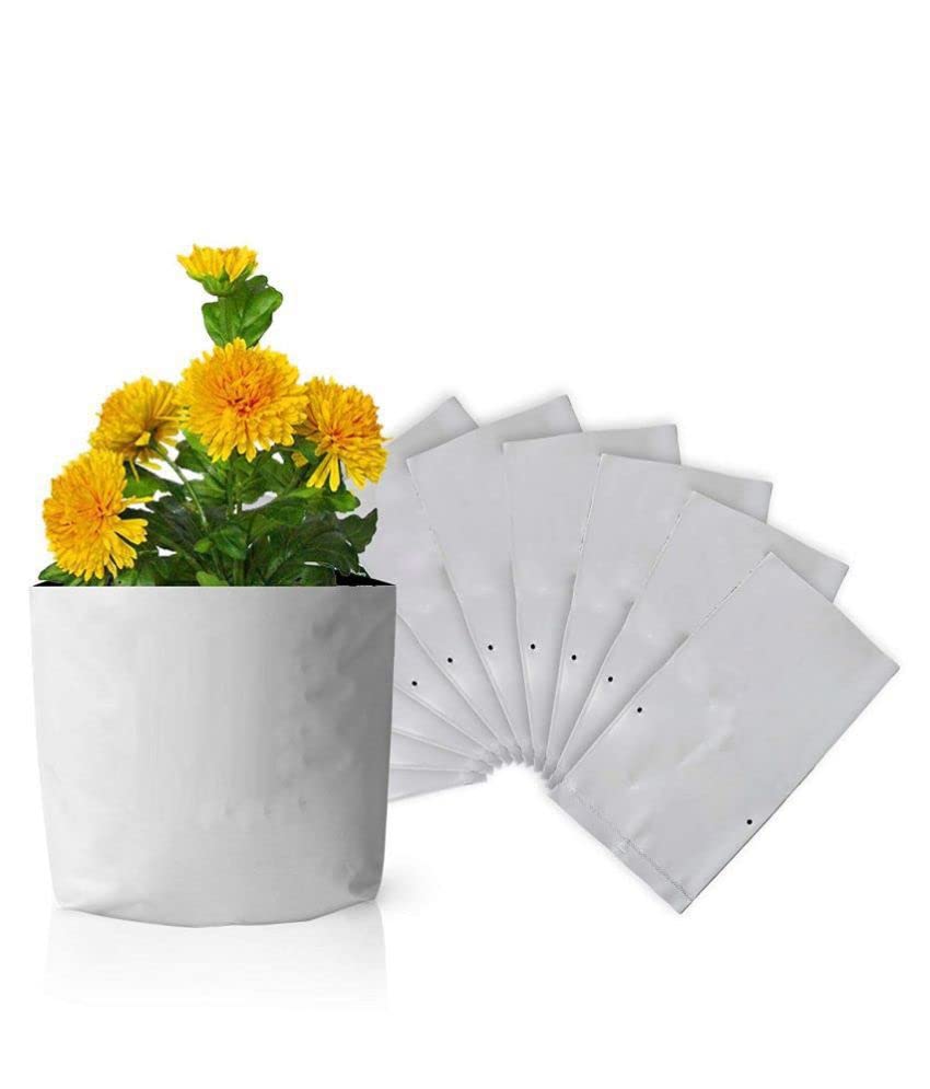 Joycity UV Protected Poly Grow Bags Pack Of 150 I Nursery Plant Bags | Premium White Colour Plant Bags for Home Garden I Grow Bags For Gardening (Set Of 150) (B0C6TT84QS) Amazon Price History, Amazon Price Tracker