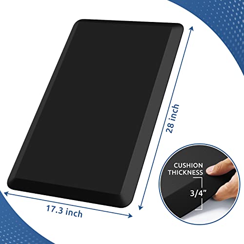 KitchenClouds Kitchen Mat Cushioned Anti Fatigue Kitchen Rug Non Slip Standing Mat Comfort Floor Mats for Sink Office (17.3