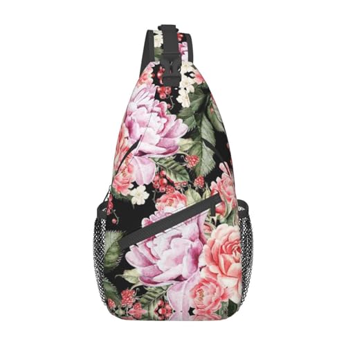 Sac à dos à bandoulière pivoine pour vos randonnées et sorties urbaines