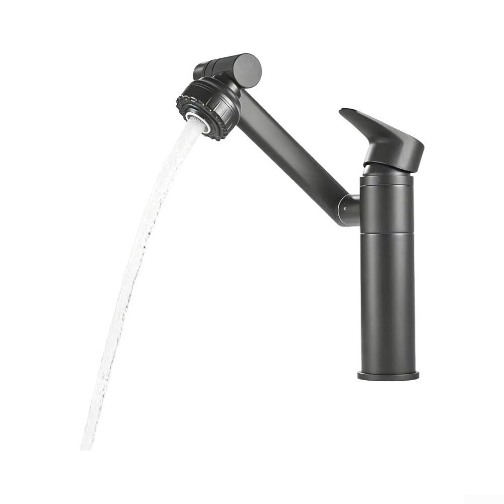 para grifo Lavabo Bajo Brazo Ajustable Para Espacios Compactos(silvery)
