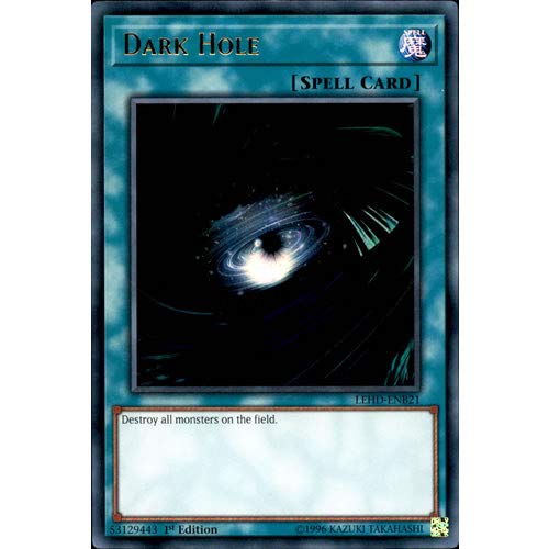 LEHD-ENB21 1st Ed Dark Hole Ultra Rare Card Legendary Hero Decks Yu-Gi-Oh Single Card