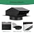 LTSEAME 8 inch Roof Vent Cap, Removable Roof Vent, Bathroom Exhaust Roof Vent for Dryer, Galvanized Steel with Damper for Ventilation System, Black