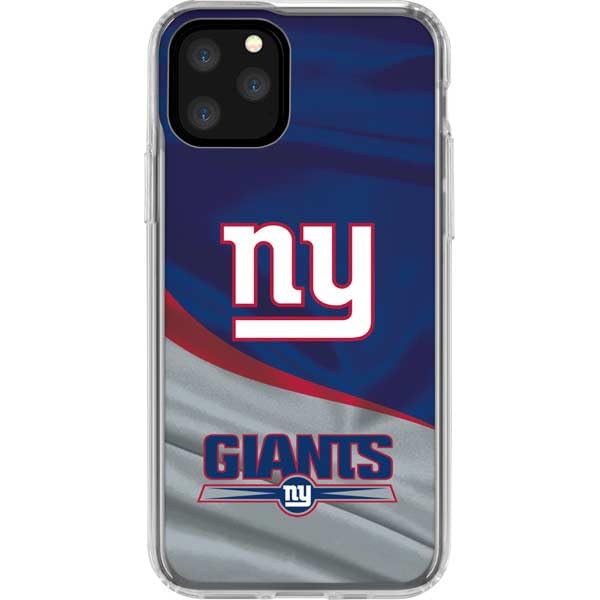 Skinit Clear Phone Case Compatible with iPhone 11 Pro - Officially Licensed NFL New York Giants Design