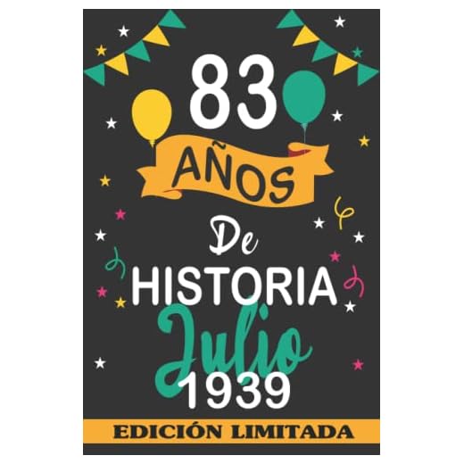 83 Años De Historia Julio 1939: 83 años. Libro de visitas, cuaderno, 110 páginas de felicitaciones, idea de regalo, regalo Para la esposa, novia, mujer, La madre