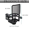 Hxszk Microphone Shock Mount with Filter Screen for Lewitt RAY/LCT 240 Pro/440 Pure & Most Square Mics - Anti-Vibration Mic Shock Mount, Pop Filter, Universal Clip (23.5-24.5mm Port, Black, 1-Pack) #1