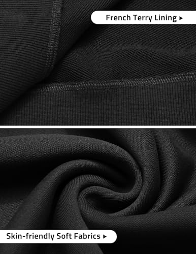 PINSPARK Men's Quarter Zip Up Pullover Mock Neck Sweatshirts Warm Midweight Long Sleeve Polo Shirt with Pockets Casual 5