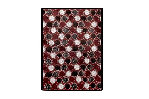 Image of Stylista Washing Machine Cover Compatible for Bosch 8 kg Front Load WAT24463IN Abstract Pattern Maroon