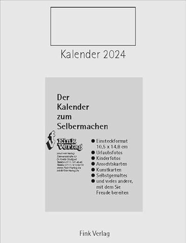 DIY Calendar 2024: Insert Calendar [Title High]