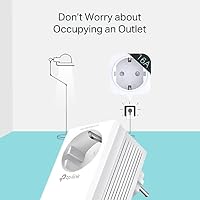 TP-Link WLAN Powerline Adapter Set TL-WPA7617 KIT(Dualband WLAN 1200 Mbit/s, AV1000 Powerline,Wifi Clone, MU-MIMO, 2 Gigabit Ports, Plug&Play, ideal für HD-Streaming, App Kontrolle) weiß – Ansicht 6